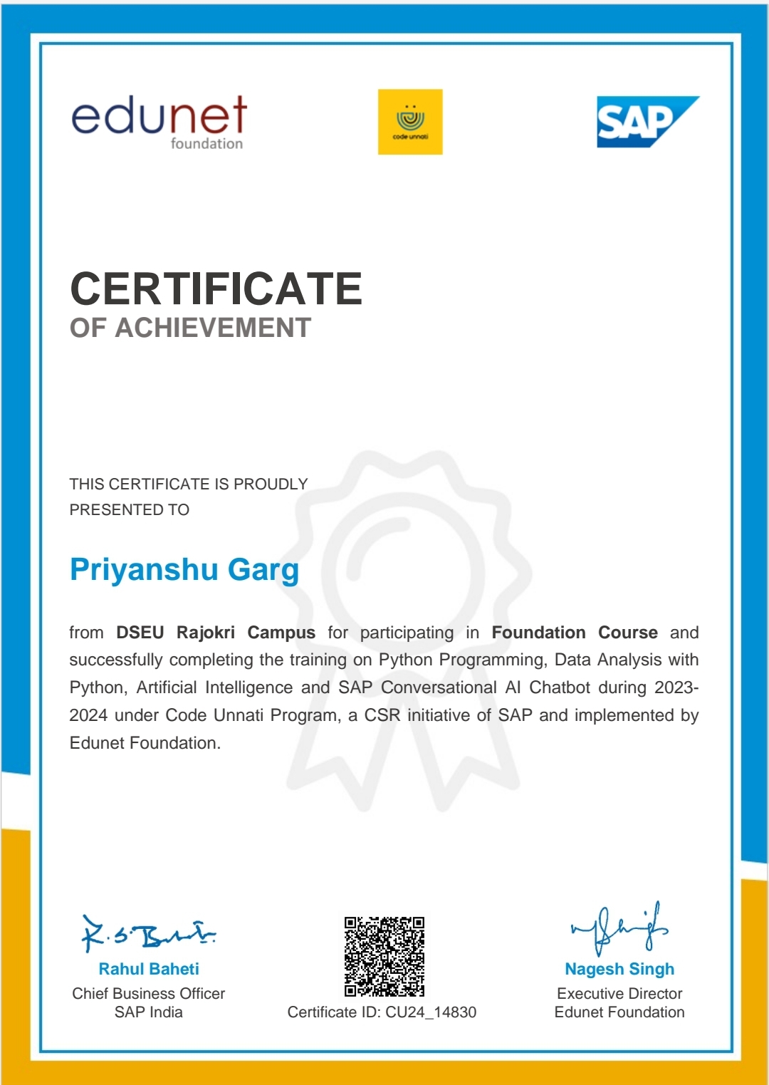 code unnati
